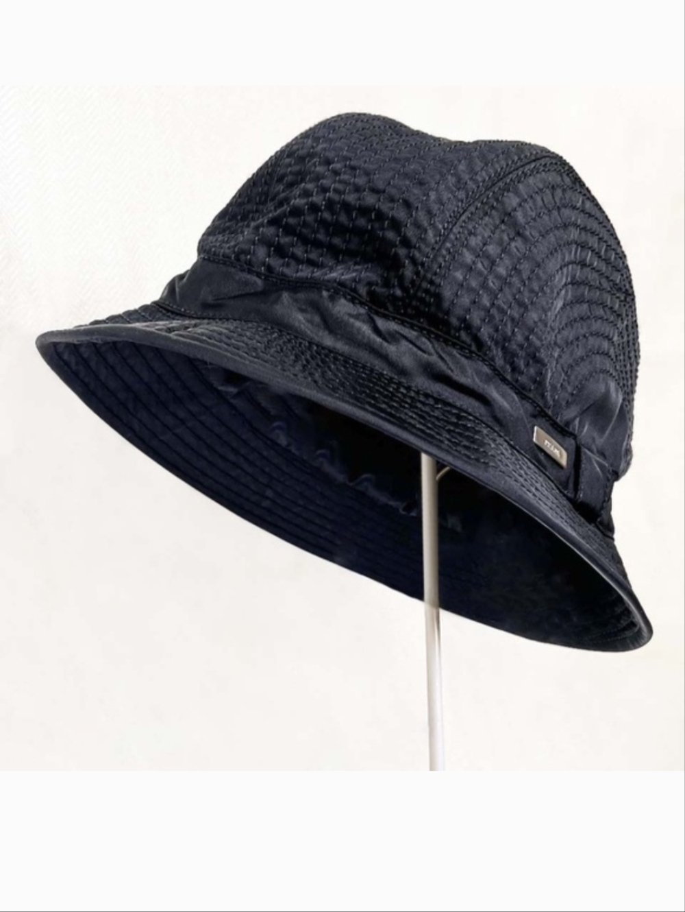 Authentic PRADA Black Bucket Hat Size XS